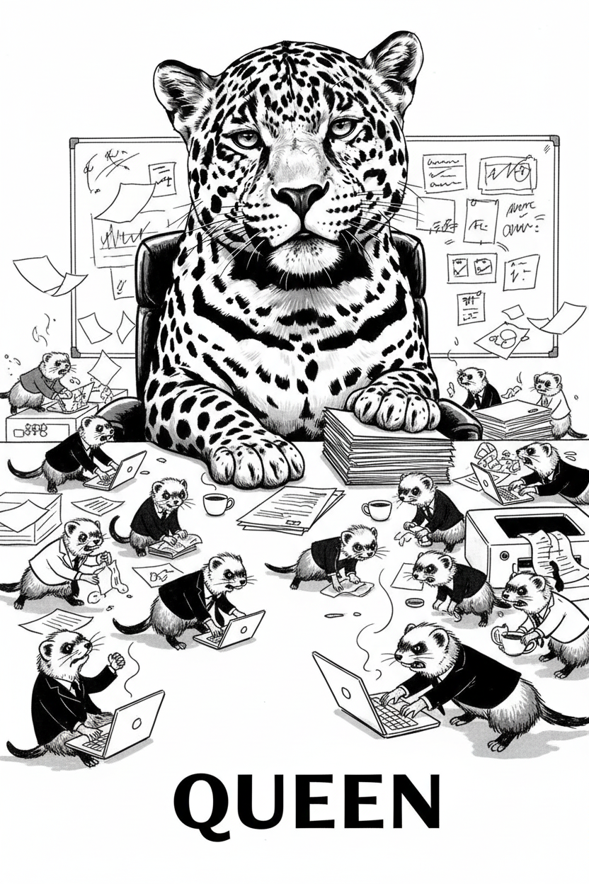 A jaguar doesn't scramble — she owns the room. Shop DAILY BRIEFS for underwear with a message as fierce as you are.