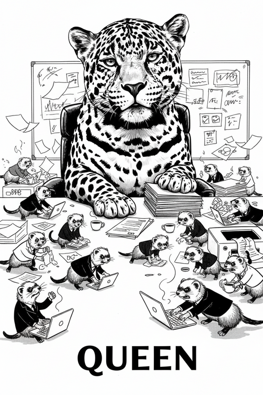 A jaguar doesn't scramble — she owns the room. Shop DAILY BRIEFS for underwear with a message as fierce as you are.