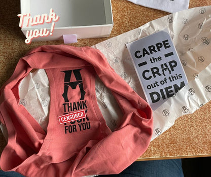 Thank F for you product launch announcement - cheeky underwear gifts for friends