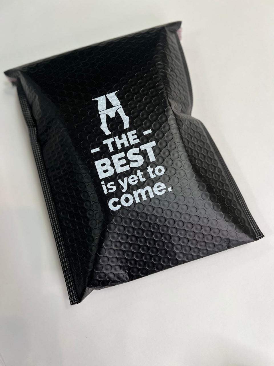 daily briefs packaging for delivery. The best is yet to come with icon on a  bubble bag